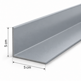 kątownik z blachy powlekanej PVC RAL 7040 wewnętrzny 5x5cm