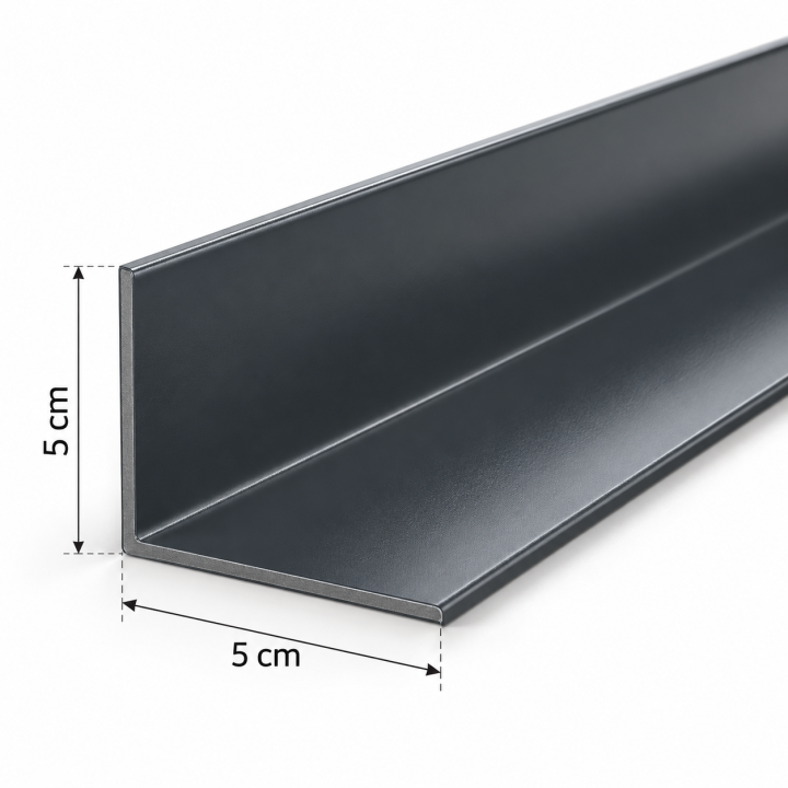 kątownik wewnętrzny 5x5cm  z blachy powlekanej pvc do membran PVC