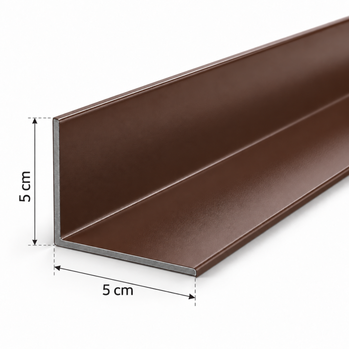 kątownik wewnętrzny 5x5cm  z blachy powlekanej pvc do membran PVC