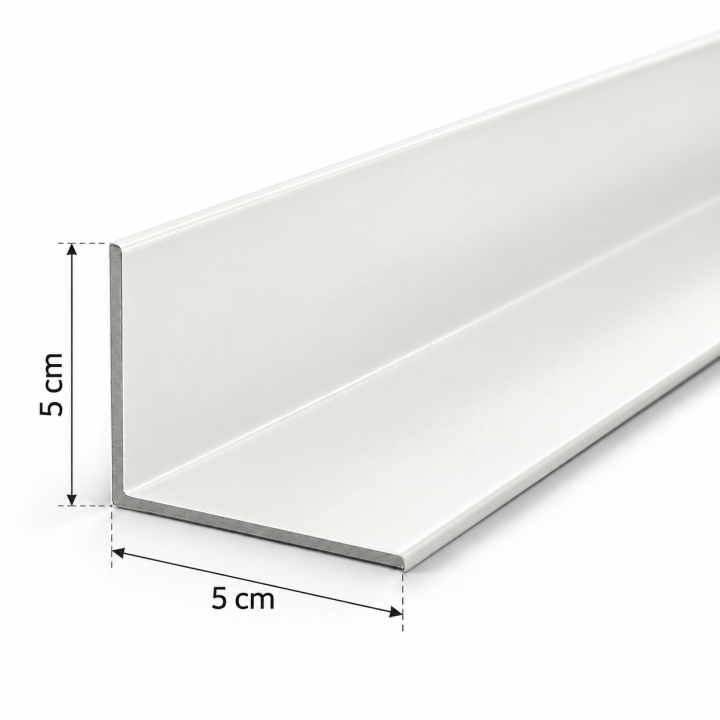 kątownik wewnętrzny 5x5cm  z blachy powlekanej pvc do membran PVC
