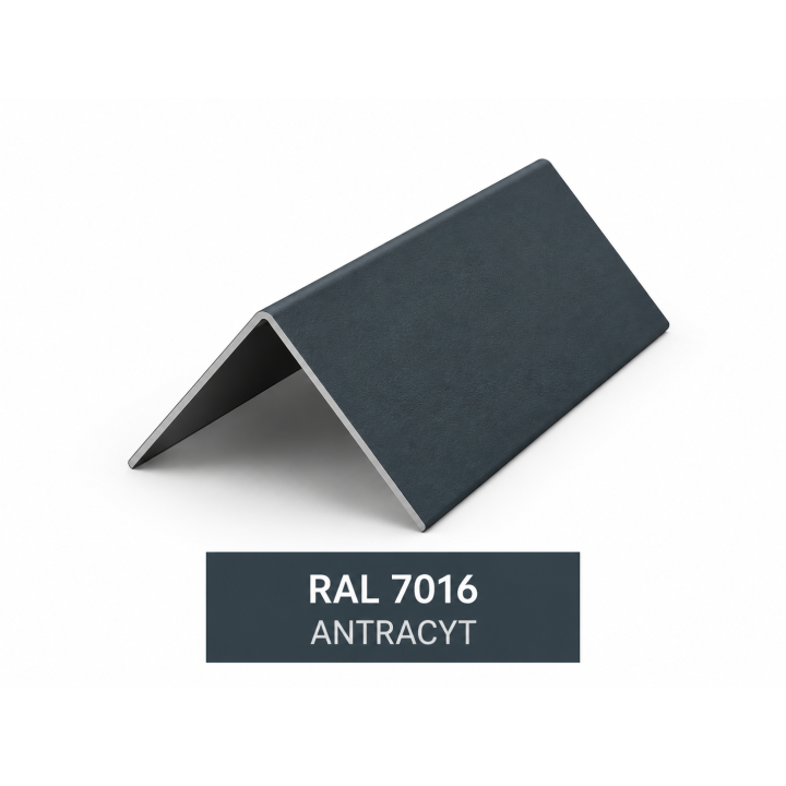 kątownik zewnętrzny 5x5cm  z blachy powlekanej pvc do membran PVC