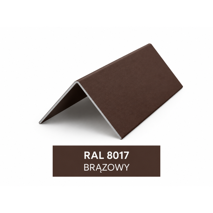 kątownik zewnętrzny 5x5cm  z blachy powlekanej pvc do membran PVC